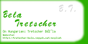 bela tretscher business card